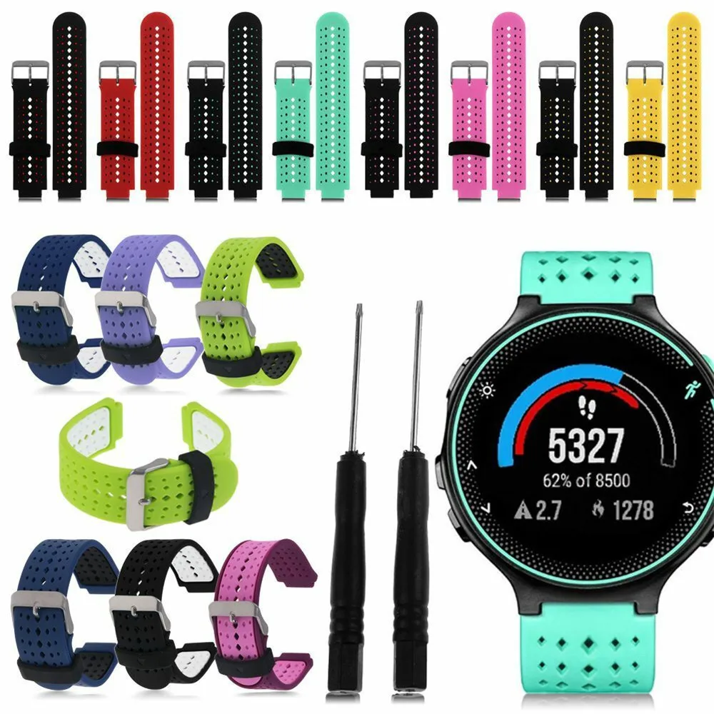Силиконовый ремешок для часов браслет для Garmin Forerunner для Garmin Forerunner220/230/235/620/735/S20/S5/S6 умные аксессуары