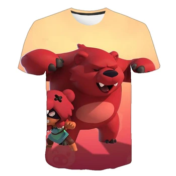 

3D Boys Mario Cartoon Funny Print Girls Funny T-shirts Costume Children 2020 summer Clothing Kids Clothes Baby Tshirts street
