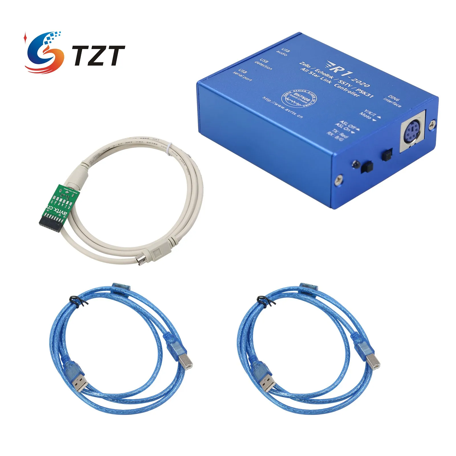 Controlador de Tzt para para Echolink & Zello yy Placa de Interface de Voz Controlador de Rádio-rede Usb Placa de Som Versão - Image 5