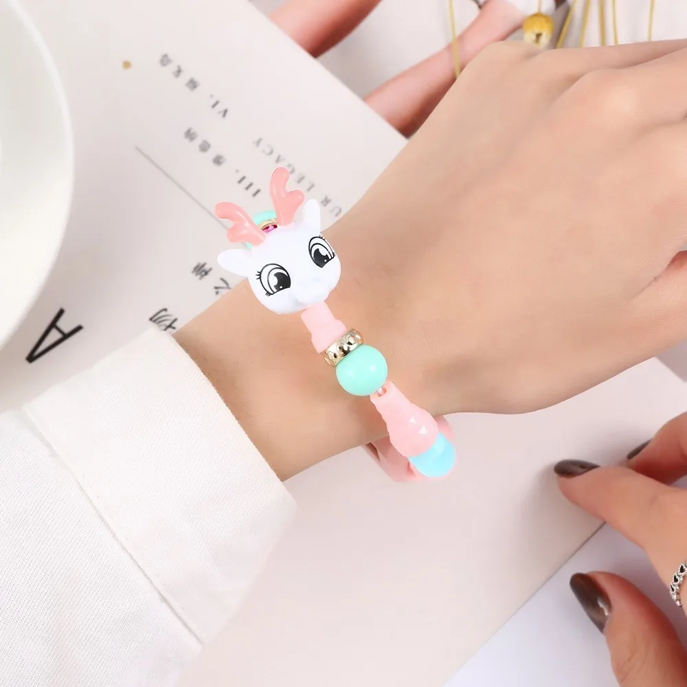 2020 повязка с персонажем мультфильма DIY Charme Kleid Quartz Uhr mächen Mode Katze Hund Digital Luxus Bunte Creaive