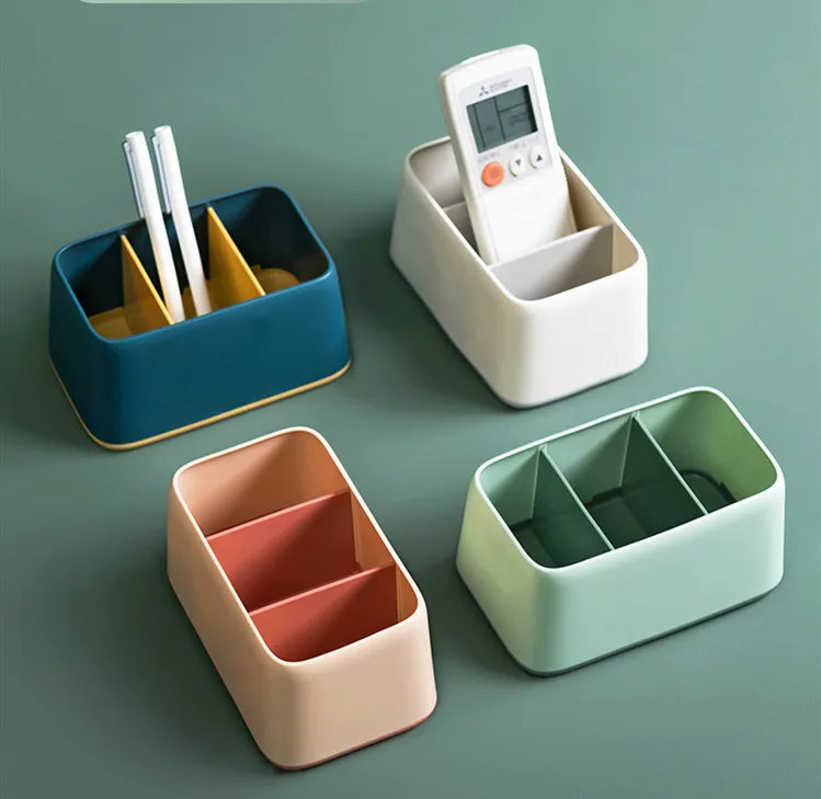 Sharkbang New Arrival Simple Series ABS Pen Holder Desk Organizer Storage Box Kawaii School Office Stationery 6