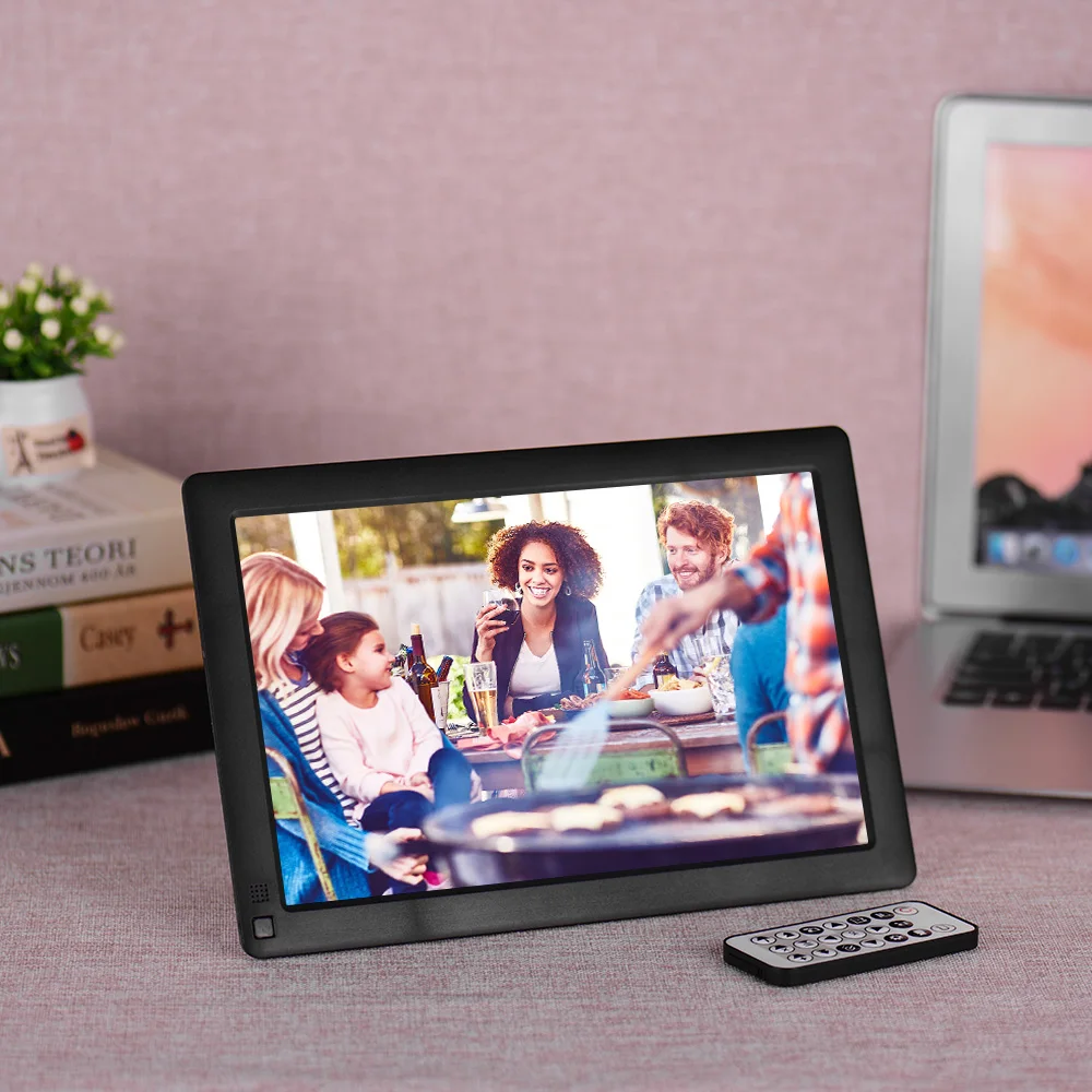 Andoer 10,1 дюймов ультратонкий ips lcd цифровой фоторамки альбом 1280*800 с 8 Гб карта памяти пульт дистанционного управления