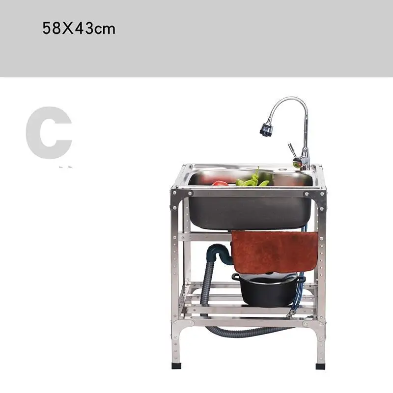 Wasbak Portatil Lavello Cucina Afwasbak Evier Lavandino кухня Lavabo Cuba Pia Cozinha Fregadero De Cocina мойка для овощей - Цвет: Version C