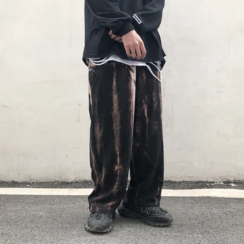 

UNCLEDONJM Hip Hip Pants Streetwear Men Harajuku Baggy Pants Retro Jogger Sweatpant Vintage Track Trousers Harem Pants t2-a024