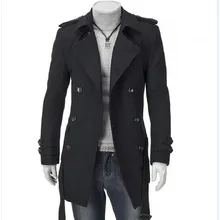 Новое поступление, мужское пальто, осень и зима, модная мужская ветровка, Мужская Ткань, пальто, красивый, средней длины, N0FB04