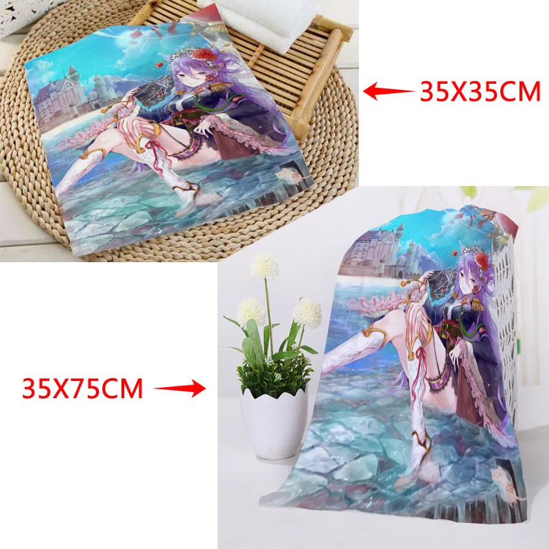 35x35 см, 35x75 см полотенца на заказ Idol Time Pripara печатные квадратные полотенца микрофибра Абсорбирующая сушка банные полотенца мочалка - Цвет: 4