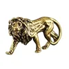 3D Mini Lion Casting Animal Figurine Retro Style Metal Sculpture Home Office Room Desktop Decoration Collect Ornaments Gift ► Photo 1/6