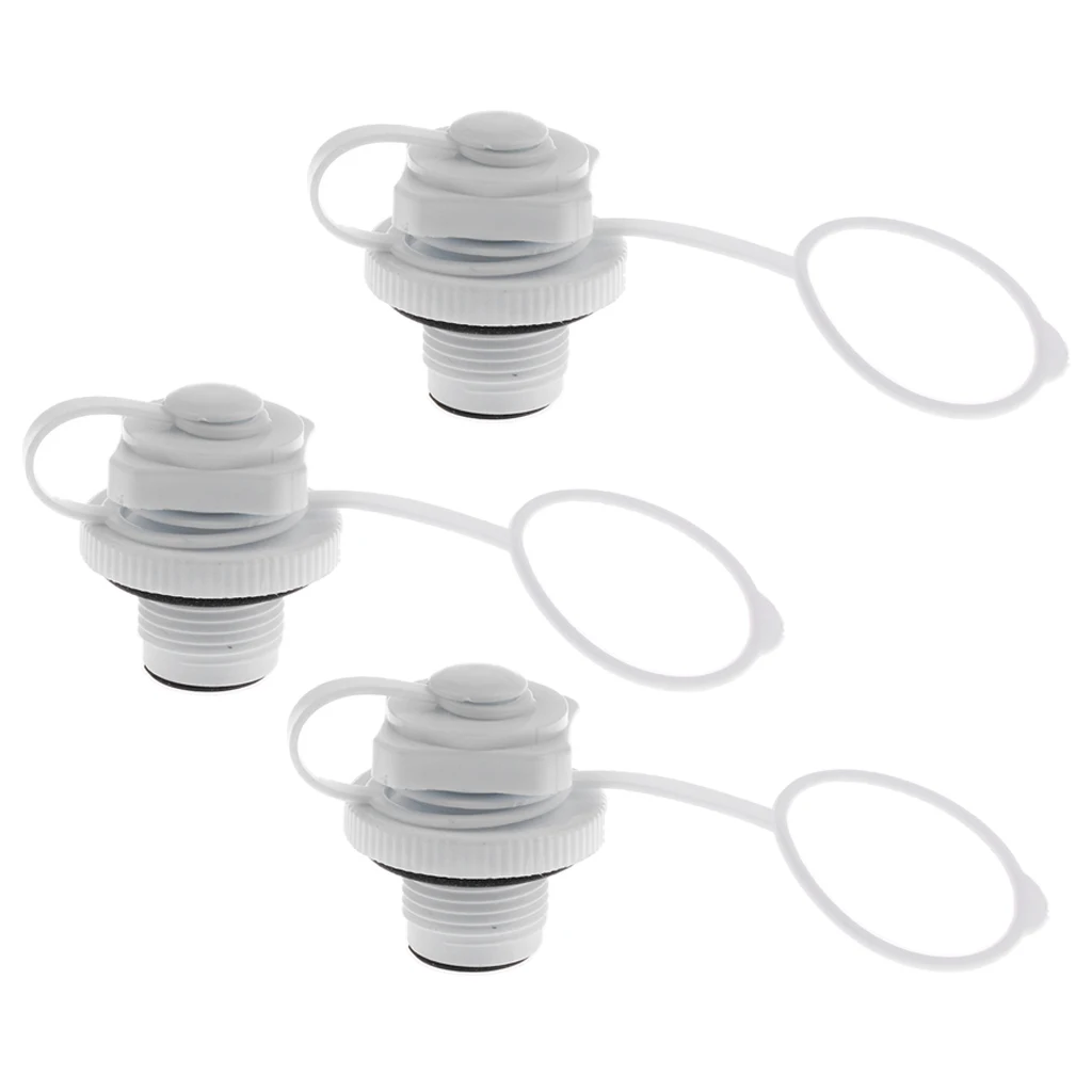 3Pack Screw Inflation Boston Valve cap Air Bed Matress Boat Toy Hot Tub Spa Pool 3Pack Screw Inflation Boston Valve cap Air Bed Matress Boat Toy Hot Tub Spa Pool