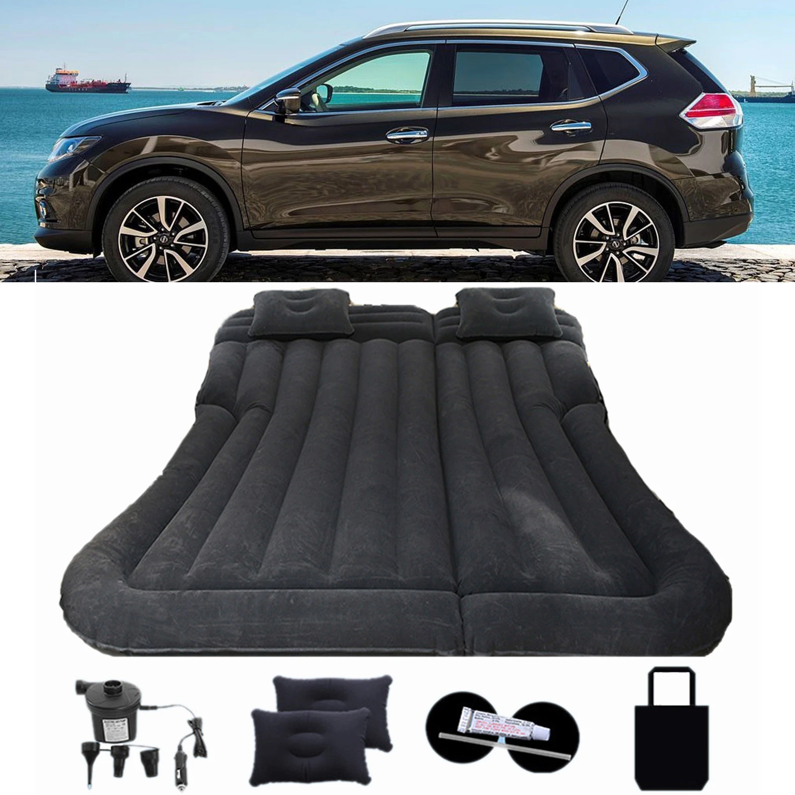 Inflatable Car Mattress SUV Multifunctional Bed Accessories Auto Travel