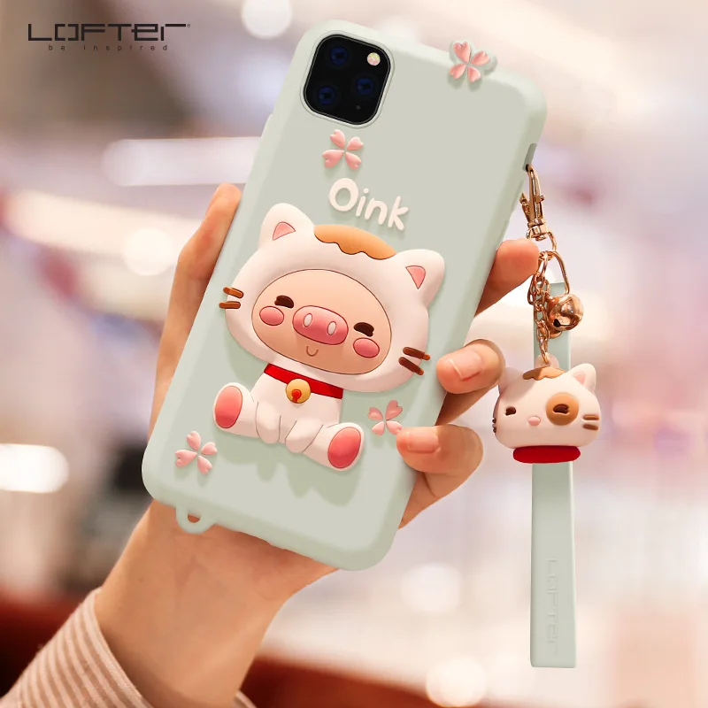 Чехол для телефона Piggy с мультяшным рисунком для iPhone 11, для iPhone 11 Pro Max, ударопрочный чехол, силиконовый милый чехол для iPhone 11 Pro
