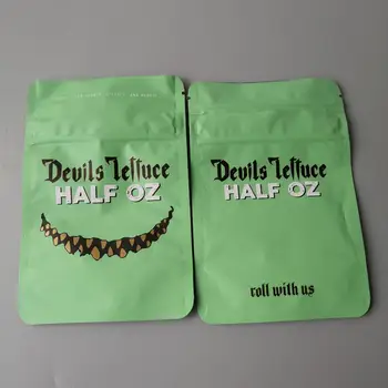 

Devils Lettuce Half Oz Bagdevils Lettuce 3.5 Mylar Half Oz Child Proof Zip Lock Airtight Child Proof For Dry Herb Packaging