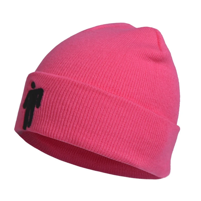 Billie Eilish, шапка бини для женщин и мужчин, тёплые вязаные шапки, зимние шапки в стиле хип-хоп, Уличная Повседневная спортивная шапка, шапка, 12 цветов, S1, Новинка - Цвет: MR