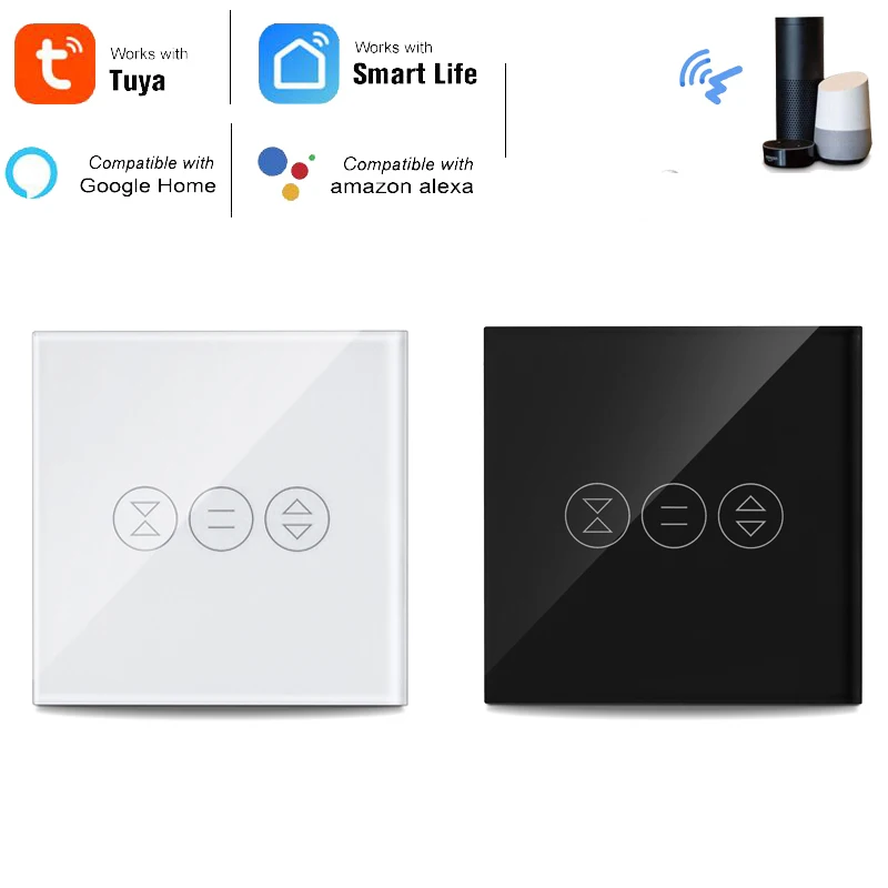 Tuya Smart Life WiFi штора переключатель для рольставни Электрический двигатель Google Home