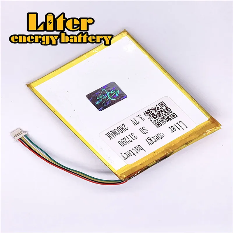 Вилка 1 0-5 P 317290 2800mah 3 7 V аккумуляторная батарея lipo Солнечная зарядка для литиевого