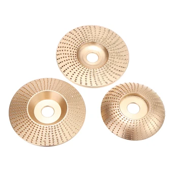 

3Pcs Woodworking Wood Grinding Wheel Sanding Carving Rotary Tool Abrasive Disc 3 Types For Angle Grinder Carbide 16mm Bore