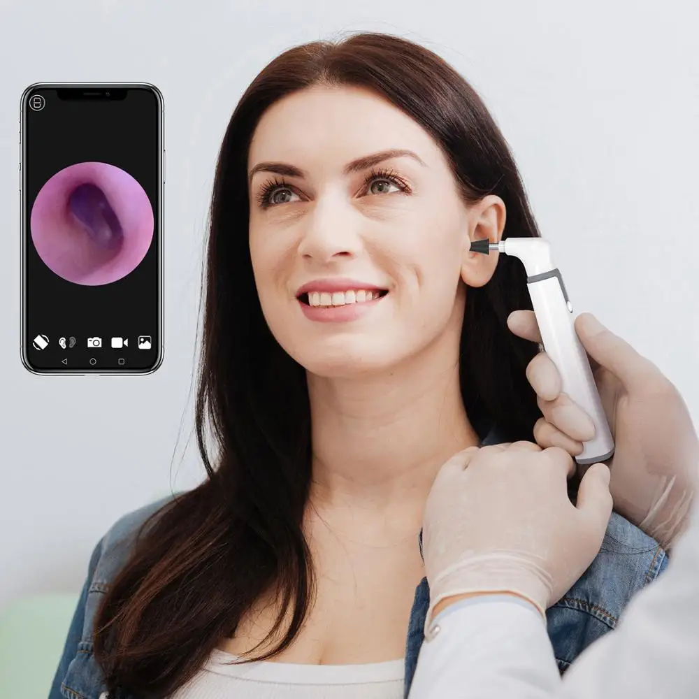 Wifi Ear Otoscope 3.9mm Smart Wireless Portable Visual Earwax Cleaning