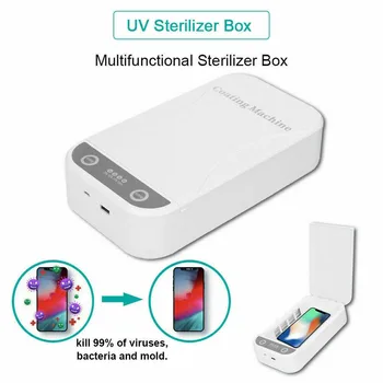 

HOT! 5V UV Phone Sterilizer Box Jewelry Phones Cleaner Personal Sanitizer Disinfection Cabinet with Aroma Esterilizador For Mask