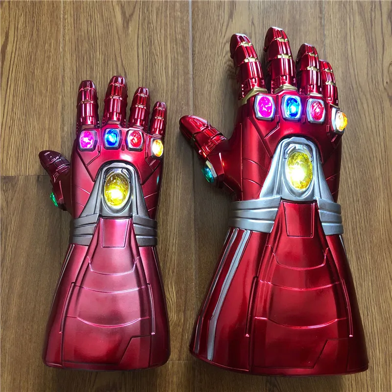 1: 1 Thanos 4 Infinity Gauntlet перчатки Бесконечность военный светильник светодиодный фигурка косплей реквизит подарок на Хэллоуин для детей