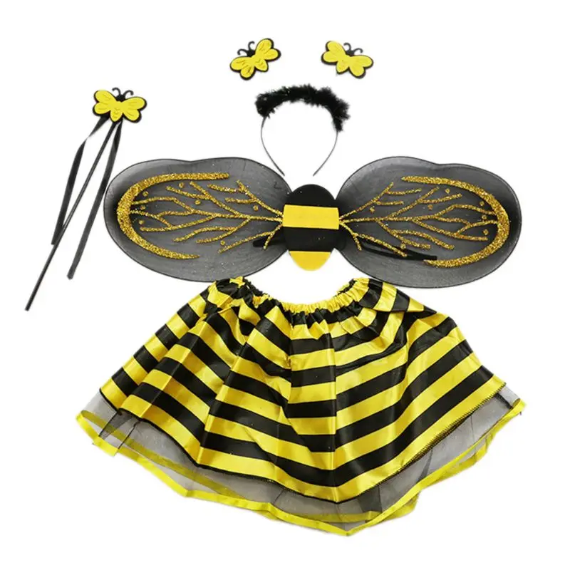 Детский костюм феи для малышей; балетная юбка-пачка с крыльями; карнавальный костюм - Цвет: F