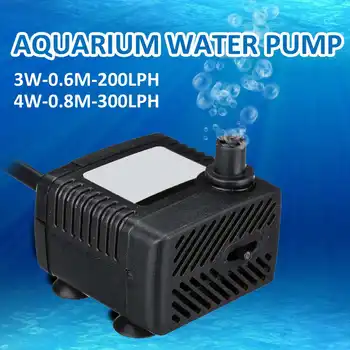 

AC 110V 220V 3W 4W Waterproof Submersible Water Pump Aquarium Fountain Air Fish Pond Tank 1pcs