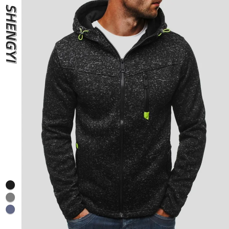 

Spring 2020 Sweatshirt Men Hoodies Autumn Casual Slim Hooded Men Tops Comfort Sports Zipper Sportswear Outdoor Sports Running