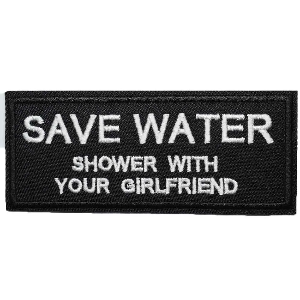 22(SAVE WATER Хорошее качество вдохновляющие деньги не все буквы клеящиеся утюгом украшения нашивки для одежды - Цвет: 22(SAVE WATER