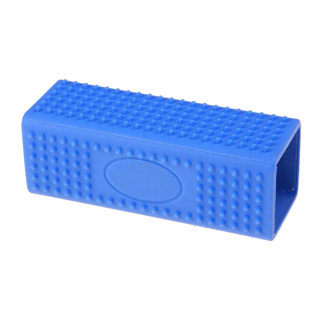 Hollow Silicone Column Sticky Brush Pet Sticky Hair Silicone Sticky Brush Removing Brush Portable Durable - Color: Blue