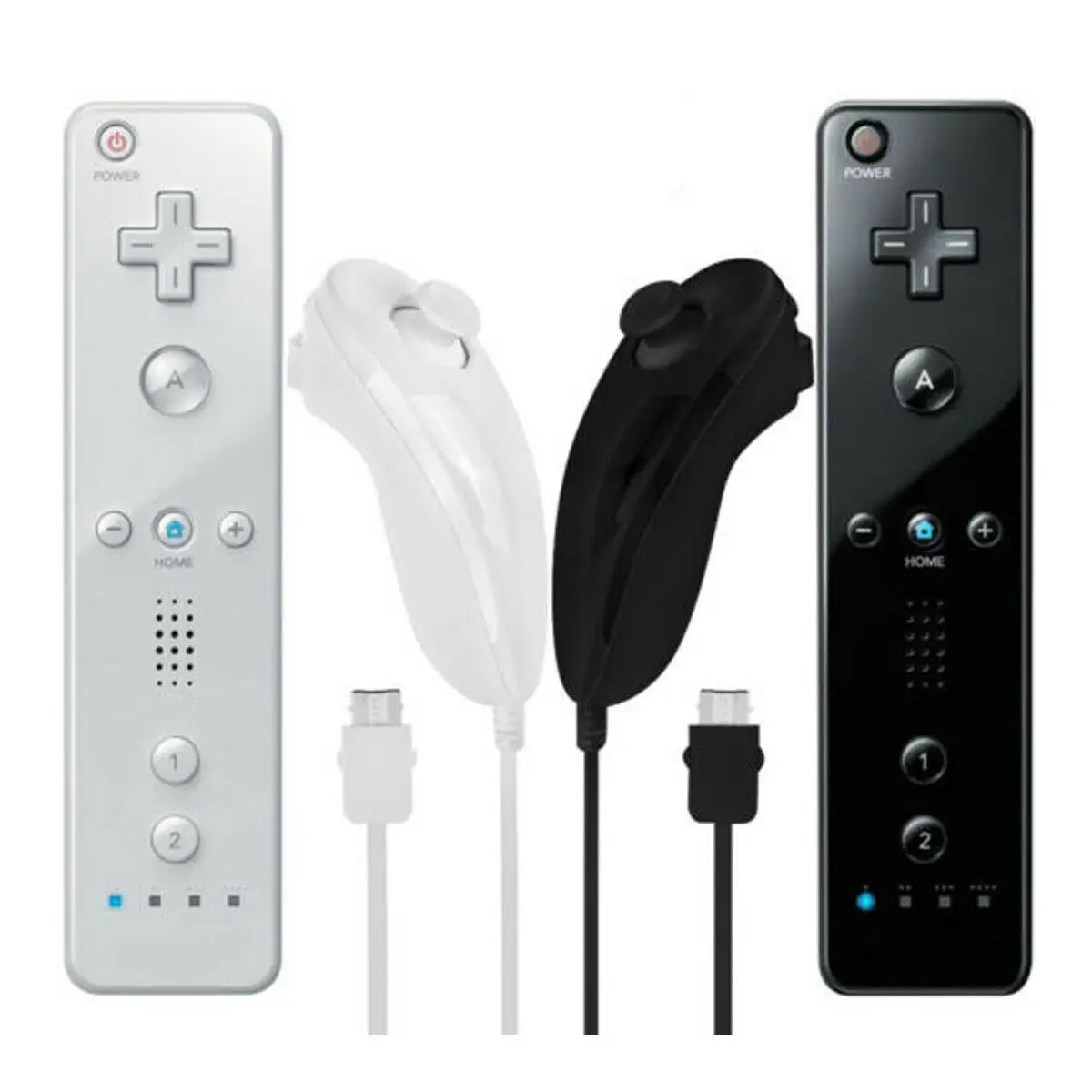 

Motion Plus insideRemote Controller Wii Rmote Gamepad Joystick and Nunchuck Set for Wii/Wii U