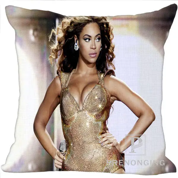Заказная наволочка Beyonce@ 01 квадратная Подушка на молнии Обложка Печать 20x20 см, 35x35 см(одна сторона)#180117-142