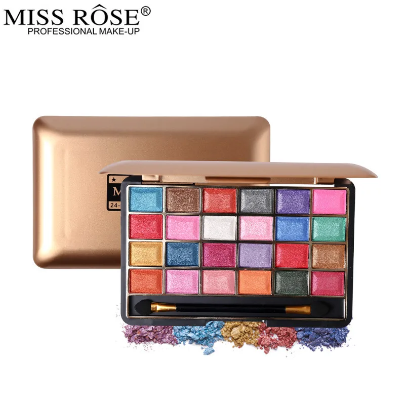 

Make Up Palette 24 Color Shimmer Eyeshadow Palette Highlighter Matallic Eye Shadow Contour with Brush