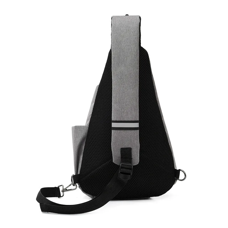 

New Style Men Chest Pack Cool Sports Shoulder Bag Fashion Korean-style Waterproof Oxford Cloth Women's Oblique Bag