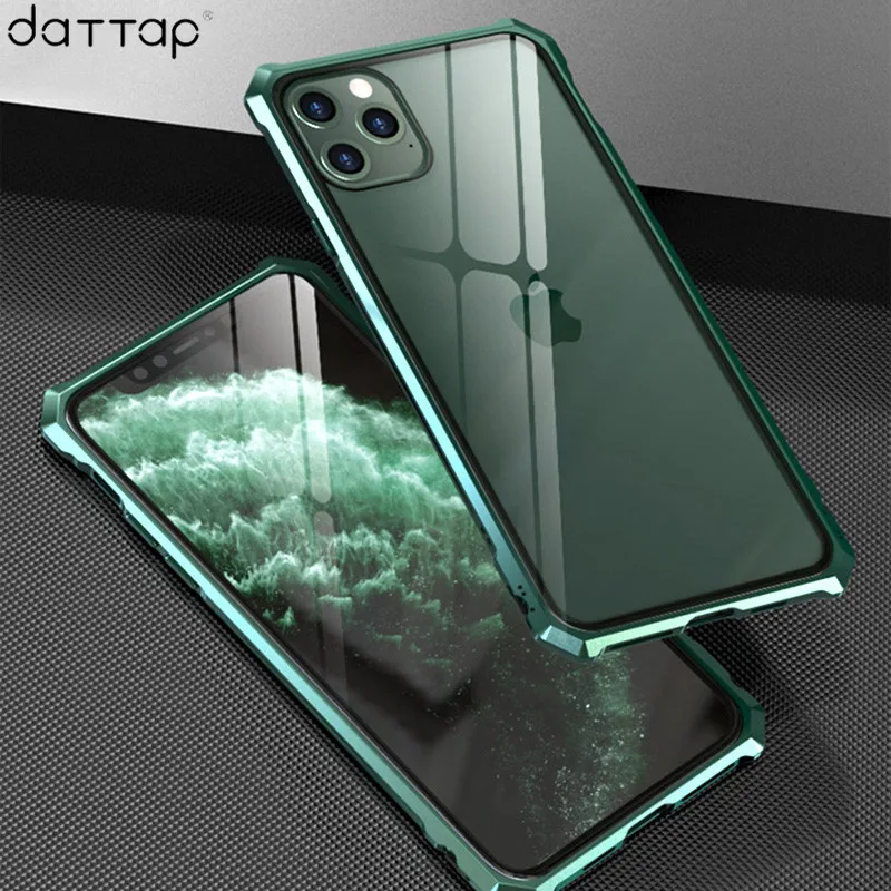 Для iPhone 11 Pro Max чехол Роскошный Алюминиевый металлический каркас жесткий
