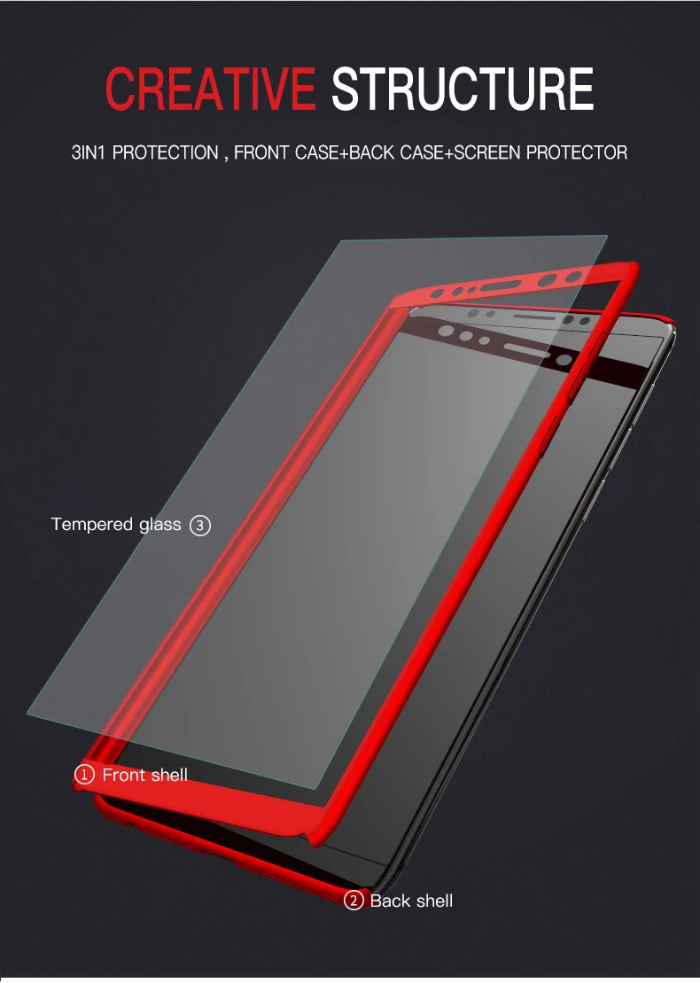 360 Full Cover+Glass Screen Protector For Xiaomi Redmi Note 10 Pro 10S 9S 8T 9 8 7 9T 9A 9C Mi 10T 10 Lite POCO X3 NFC Hard Case