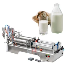 Semi-automatic pneumatic liquid filling machine stainless steel double-head quantitative liquid filling machine