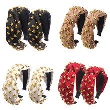 JJFOUCS 2 шт./компл. мама и я бант на голову повязка на волосы "тюрбан" для маленьких мам и дочек с принтом эластичная лента для волос аксессуары для волос