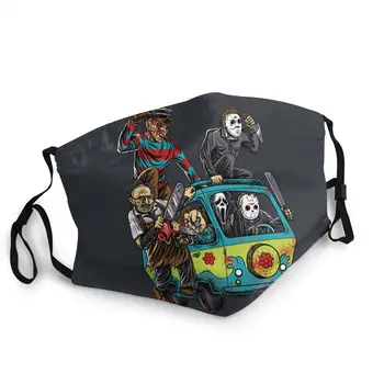 

The Massacre Machine Mouth Face Mask Chucky Jason Voorhees Michael Myers Anti Haze Dustproof Protection Respirator Muffle