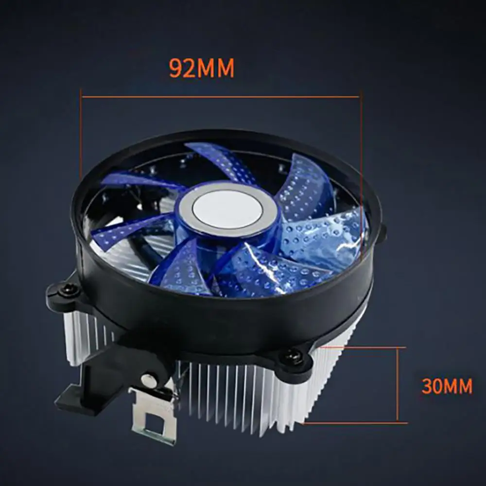 Manufacturers supply 9cm luminous CPU fan AMD universal cpu radiator aluminum desktop computer fan