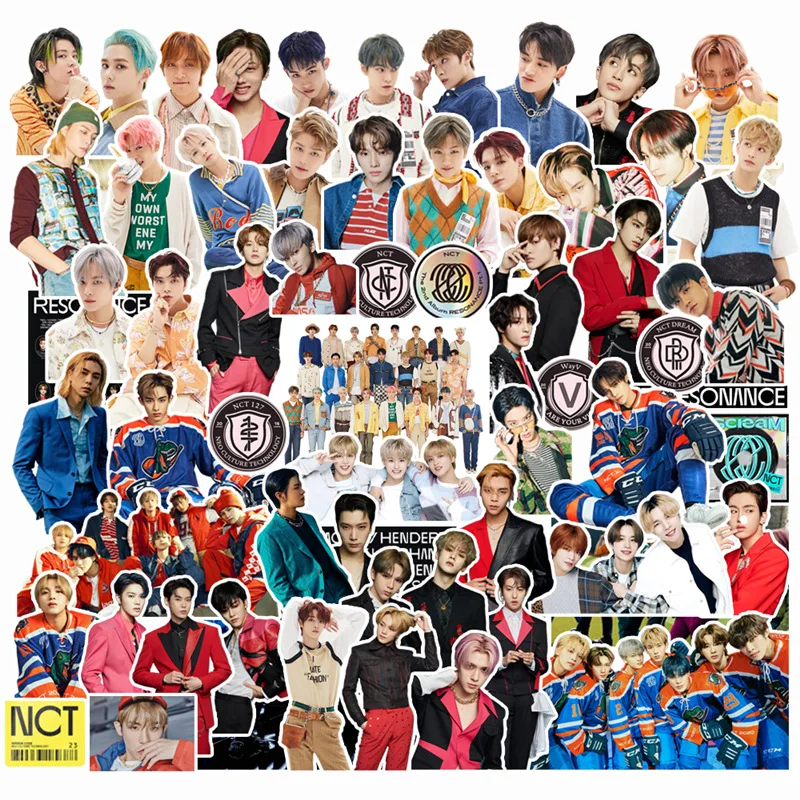 Наклейка с персонажем Kpop NCT 101 109 WayV 2020 шт./компл. резонанс Pt.1 2 nct2020 для чемодана