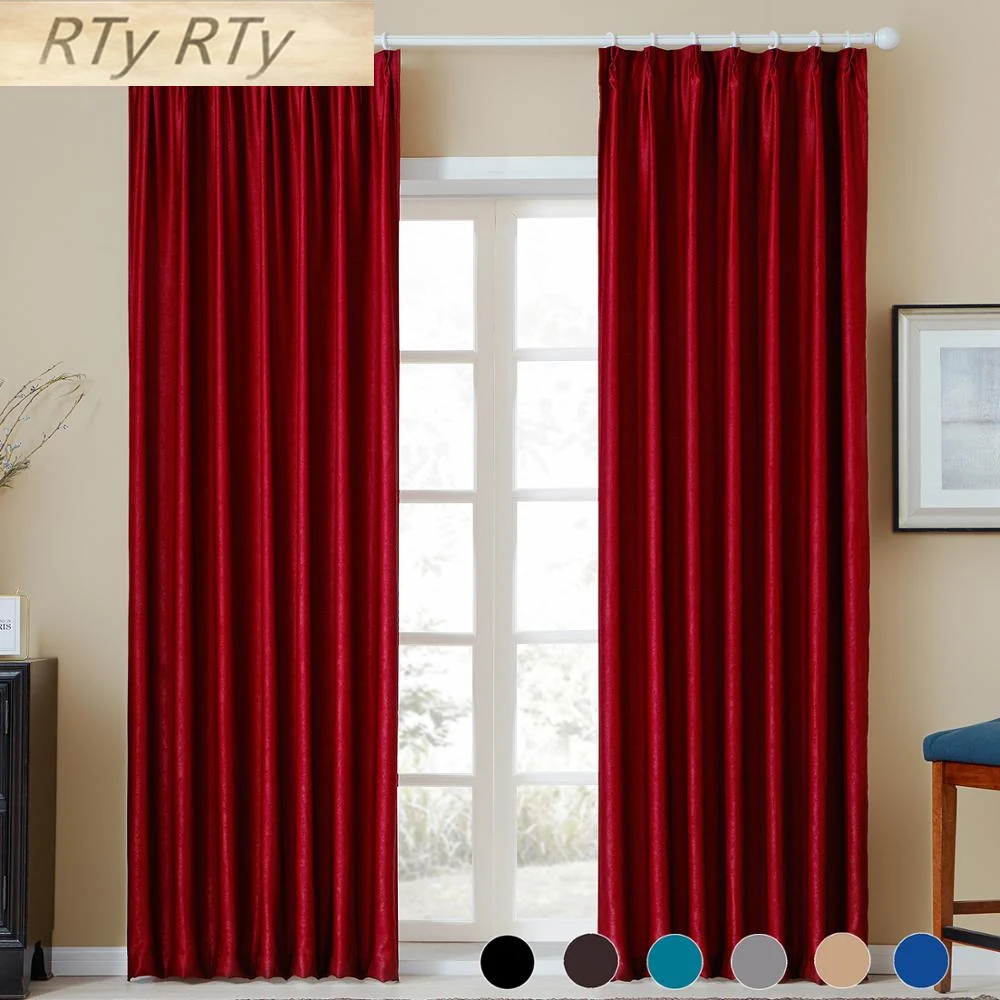 Plain Velvet Cotton Curtains For Living Room Bedroom Door Window Panel Blackout Curtain Drapes Burgundy Grey Black Coffee Brown Curtains AliExpress