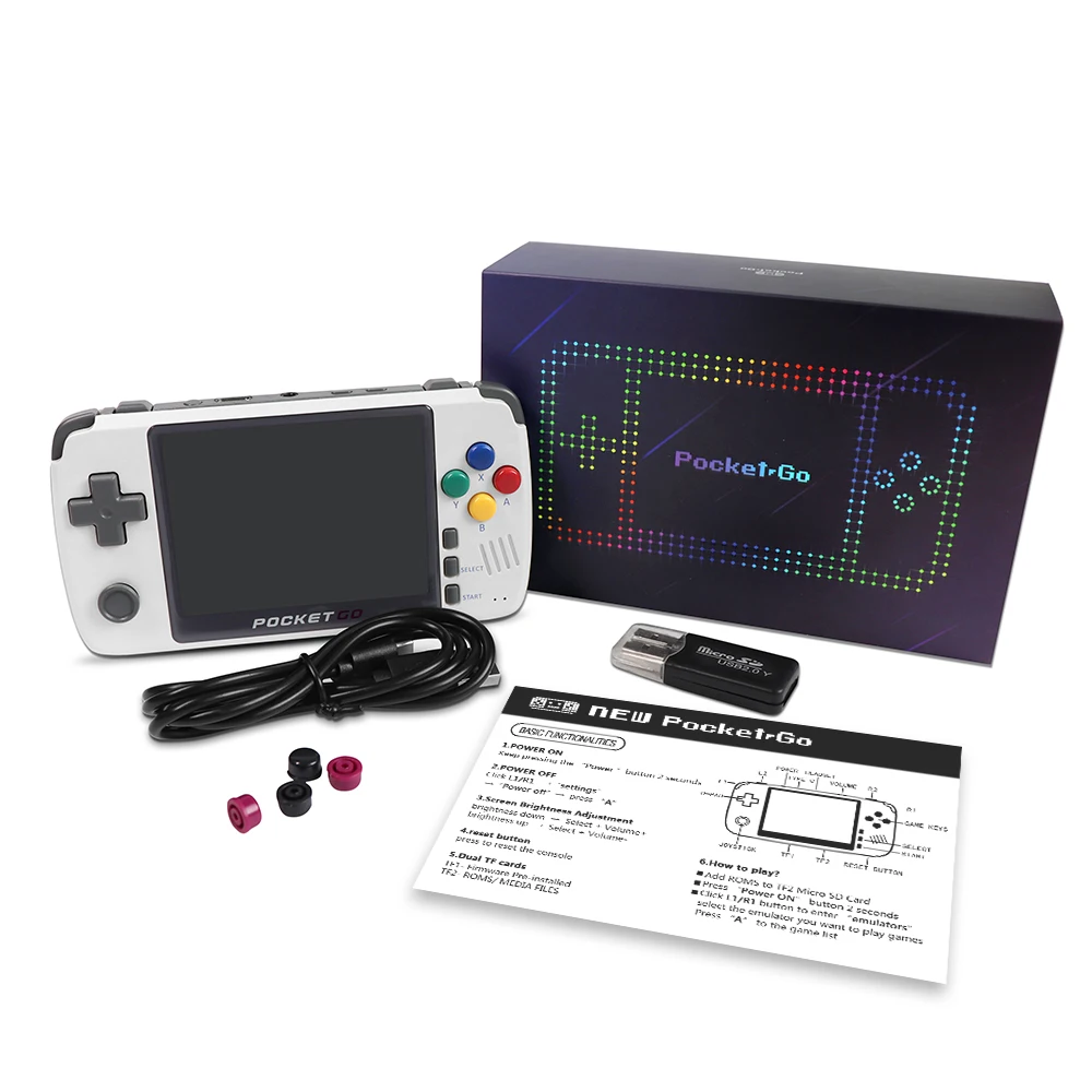 Видео игровая консоль новая PocketGo Ретро PS1 SNES игра ручной IPS экран|Портативные
