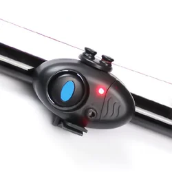 2Pcs Electronic Fishing Bite Alarm with Sound LED Lights Indicator Fish Bite Alarms Buzzer Loud Siren Daytime Night Indicator