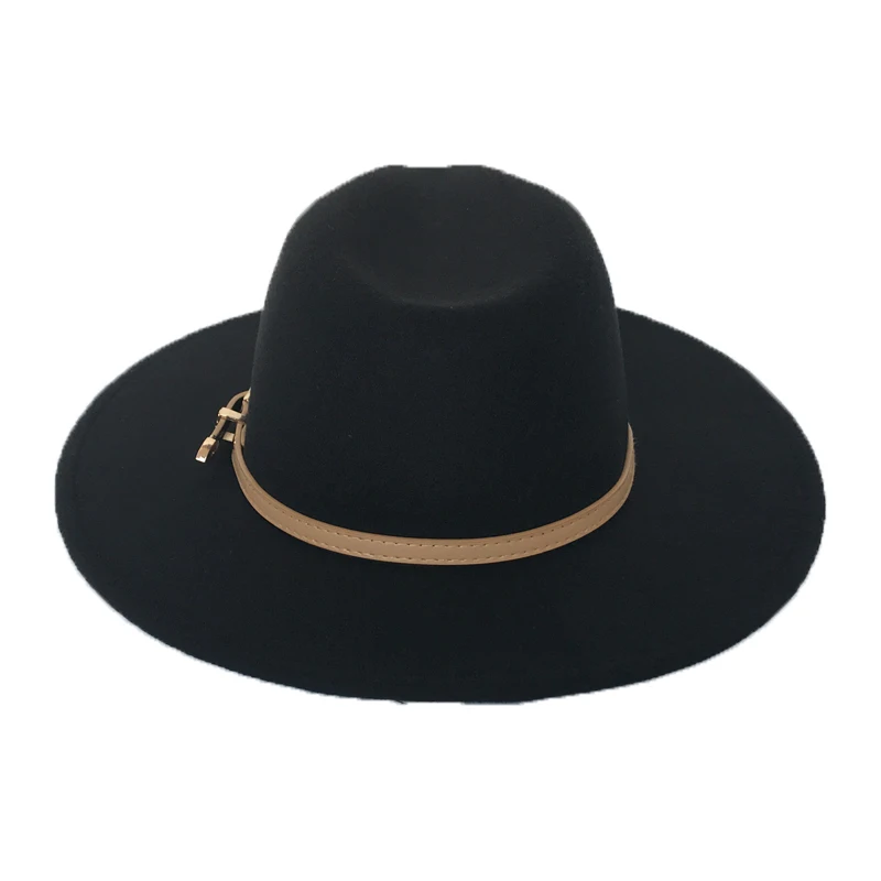 YY 9 см широкополый мягкая фетровая шляпа для мужчин Панама Джаз Федора женские зимние церковные шляпы шерстяная, фетровая шляпа Sombrero Hombre винтажная FD19036