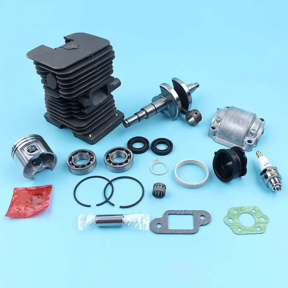 Cylinder Piston Crankshaft Engine Pan Kit For STIHL MS170 MS180 017 018 MS 180 170 Chainsaw 38mm Nikasil Plated Intake Manifold
