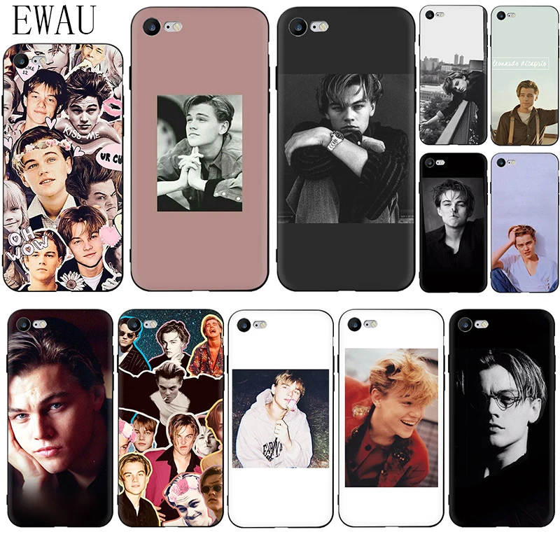 Силиконовый чехол для телефона EWAU Leonardo Dicaprio iphone 5 5s SE 2020 6 6s 7 8 plus X XR XS 11 12 Pro Max Mini |