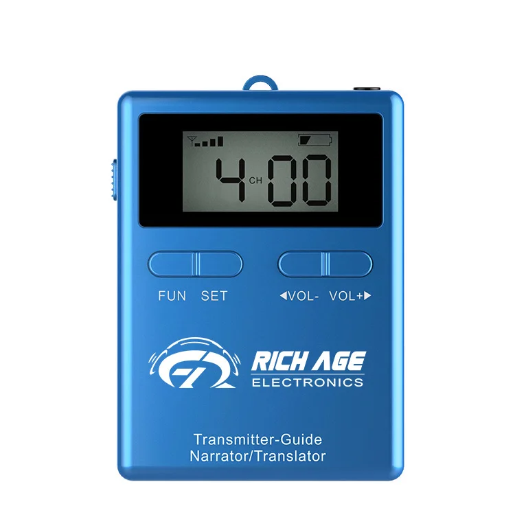 Беспроводной тур-гид Rich Age Rc8860 дальность действия до 180 м ручной 1 передатчик + 2