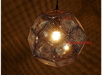 

Pendent Light Etch Shade Pendant Lamp Modern Brass Pendant Lights Gold Silver Ball Lamp 22cm/32cm/47cm Pendent Light E27 Lamps