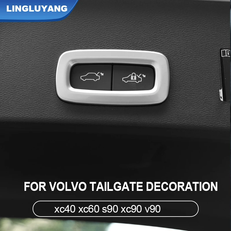Для Volvo xc90 XC40 XC60 S90 V90 интерьер изменение багажник с украшением в виде пуговицы