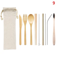 1Set Eco Friendly Bamboo Toothbrush Sets Plastic-Free Bamboo Tooth Brush Portable Travel Set Wholesale