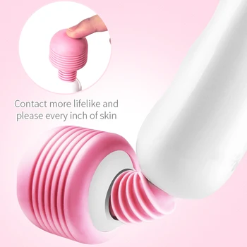 Powerful Magic Wand USB Charging Wand AV Vibrator Sex Toys for Woman Clitoris Stimulator G Spot Massager Dildo for Adults Game 4