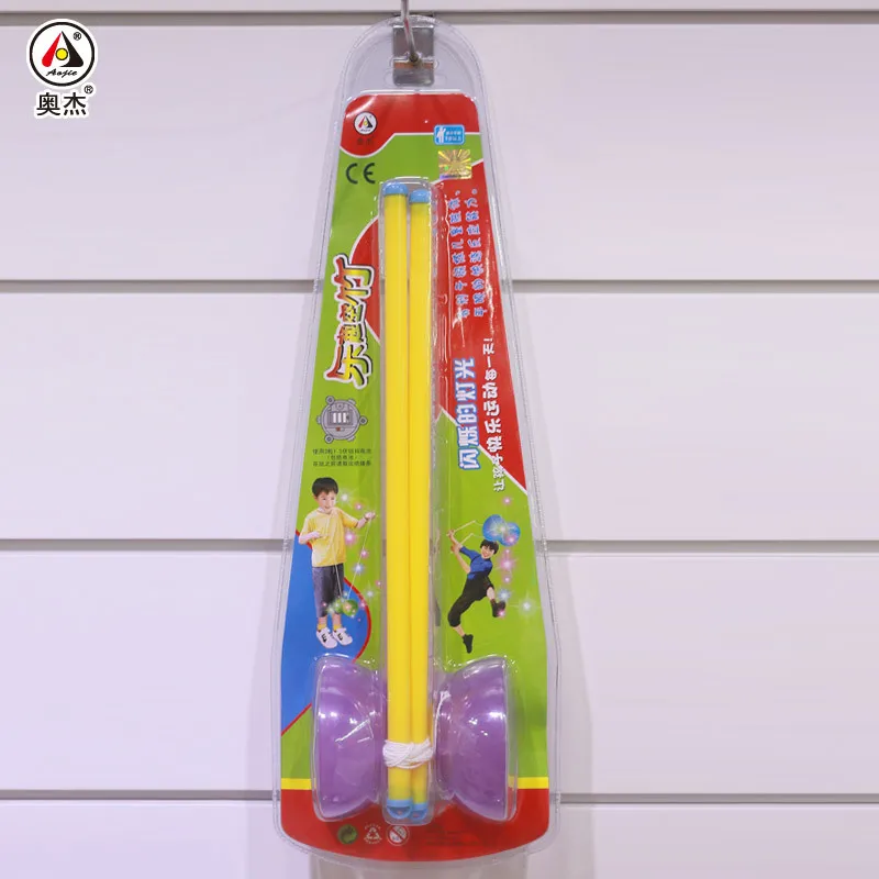 Aojie двуглавый Забавный костюм Diabolo экспортный традиционный ностальгический детский фитнес пластиковый стержень игрушка feng zhu Diabolo